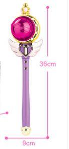 Little Flower Fairy Love Magic Rod Rotating Colorful Flash Dance Rod Girl Toy Projects Plastic toys