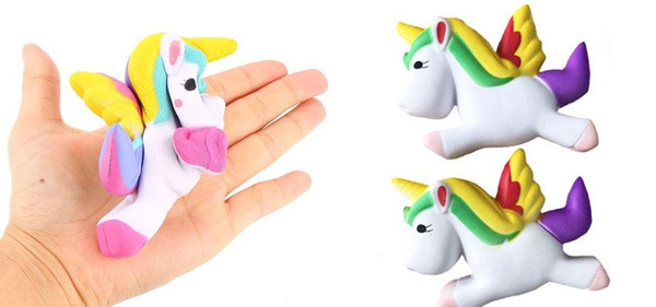 Cute Squishy Unicorn Toys Slow Rising Kawaii Cellphone Straps Pendant Simulation Bread Cake Stress Reliever Toys Gift