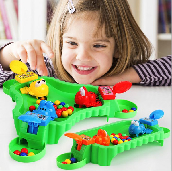 Feeding small frog swallow beads eat beads leisure brain action board games parent and child interaction toys