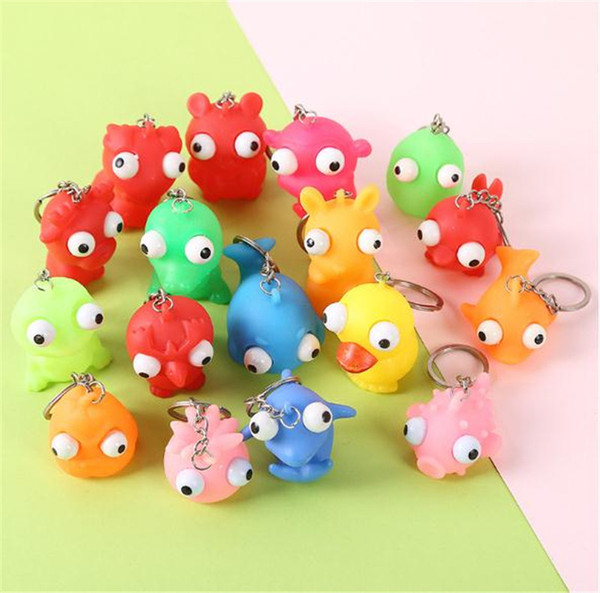 Hot New Keychain Big Eyes Baby Eye Cute Cartoon Squeezed Eye Keychain Small Pendant