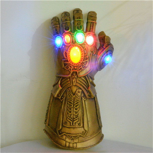 Optional 3 Styles Avengers 4 Endgame Thanos Iron Man Luminous Gloves Natural Latex Infinity Gauntlet Scintillating Toys L141