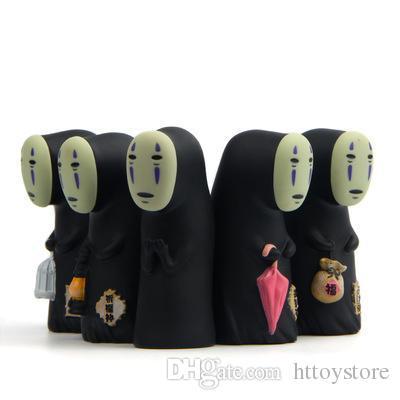 htt Studio Ghibli Spirited Away No Face Man Vinyl Action Figure Miyazaki Hayao Anime Model 8cm Decoration Doll Kids Toys