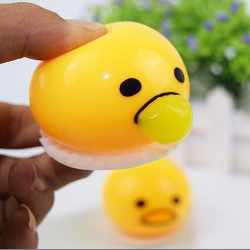 Free Lazy balls vomiting egg Novelty Magic Tricky slime Toys pinching toys Vomit egg creative gifts toy for children