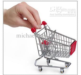 Mini Shopping Cart Desktop small carts Creative mobile holder