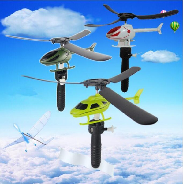 Handle Pull The Plane toy Aviation Funny Cute Outdoor Toys For Children Baby Play Gift Model Aircraft Helicopter kids party favor DYP958