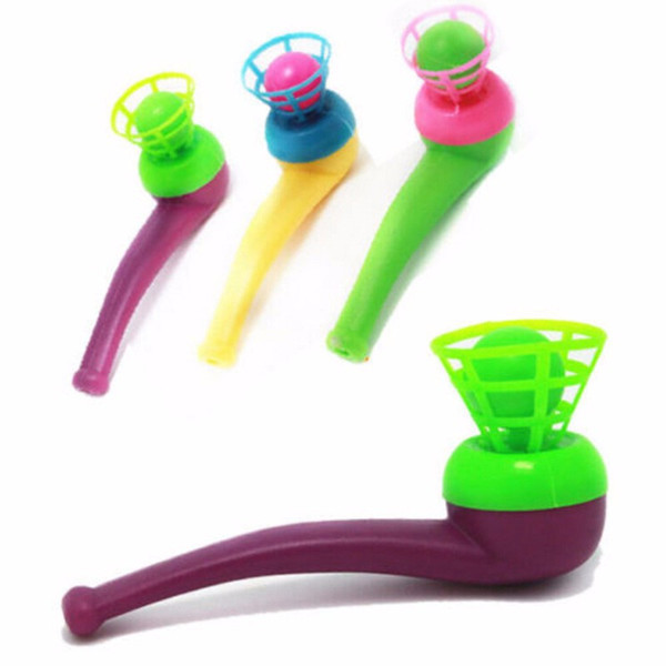 Blow Blowing Toys Cute Little Toy Tobacco Pipe Blowing Ball Nostalgia Suspended Ball Childhood Educational Toys For Children K006