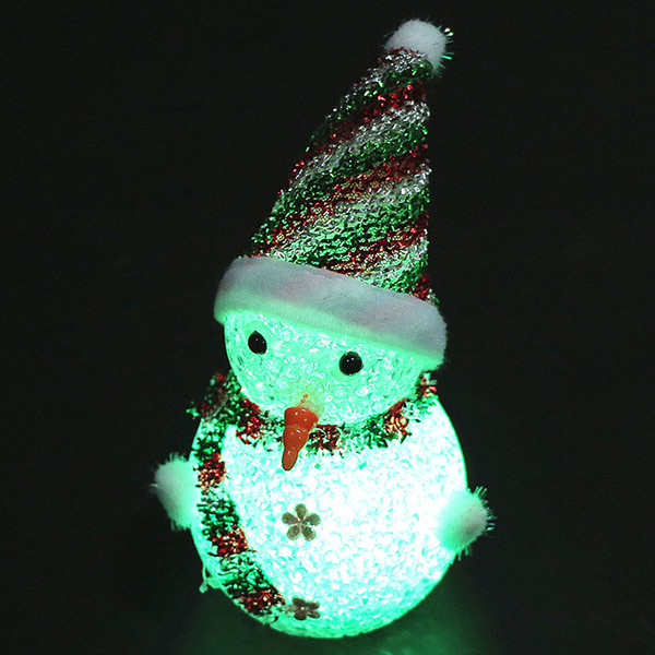 Christmas Snowman Christmas Glowing Children's Toys Colorful Flash Creative Small Gifts Gifts Christmas Decorations Wholesale Novelty Games