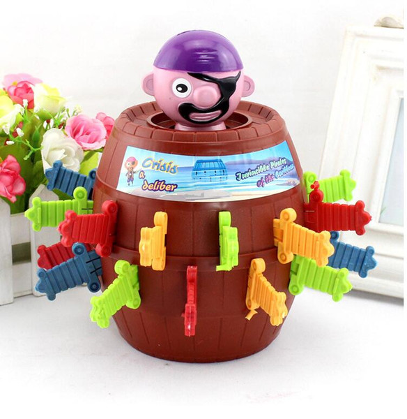 Hot sale Funny Novelty Kids Children Funny Lucky Game Gadget Jokes Tricky Pirate Barrel Game
