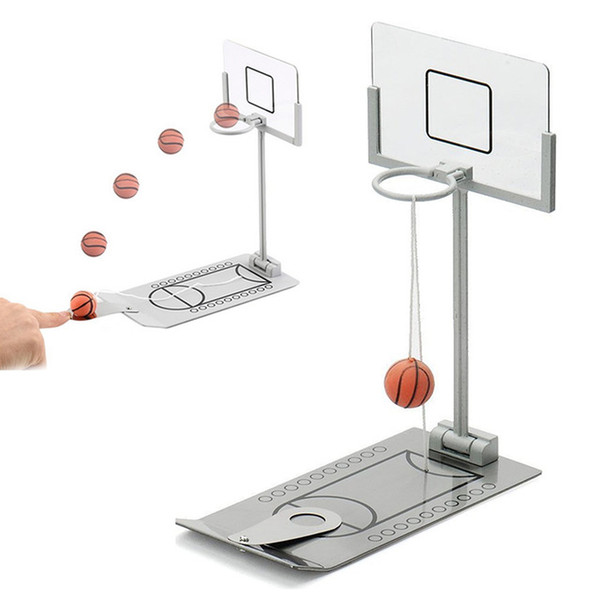 Basketball Hoop Mini Desktop Folding Basketball Machine Stress Reliever Creative Small Rebound