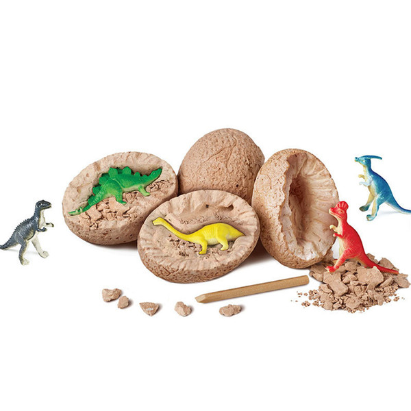 Dinosaur Eggs Toys Digging Fossils Excavation Dinosaur Toys for Kids Learning Educational Toys Gifts Random Color