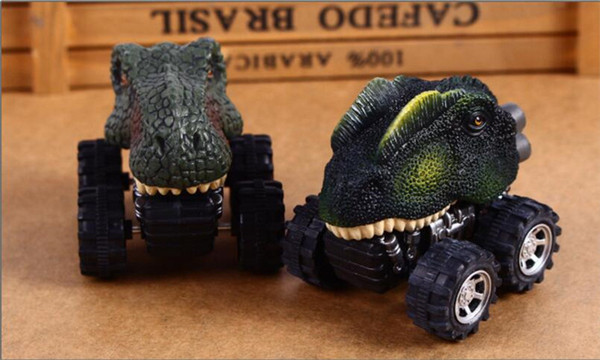 The new children's day gift back to car mini dinosaur toy model toy car stalls selling