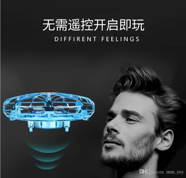 Flying Toys Anti-collision Hand UFO Ball Flying Aircraft RC Toys Led Gift Suspension Mini Induction Drone for Children Boys