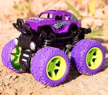 owhelmlqff-Toy ModelFunny Kids Plastic 4WD Off-Road Car Toy Stunt Swing Simulation Vehicle Model - Random Color