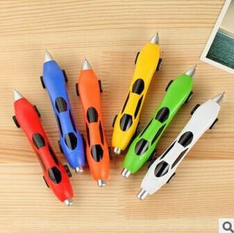 Wholesale-Free Details about Funny Novelty Design Racing Car Shape Ballpoint Pen Office Children Kids Toy Gift WYQ