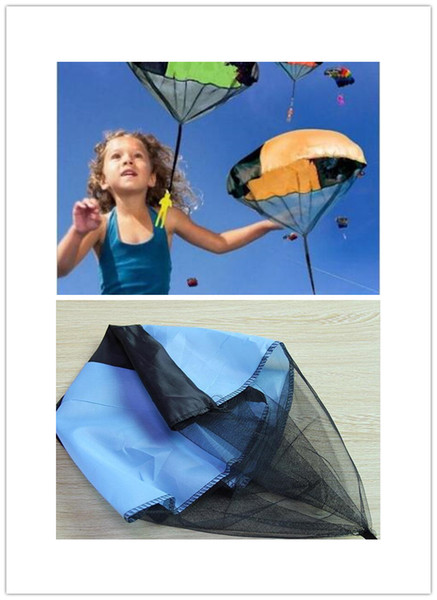 Parachute Launcher land UFO Sky Diver With Figure Soldier Kids Children Outdoor Sport Play Toys Best Christmas Gifts Child Parachuts XJ 005