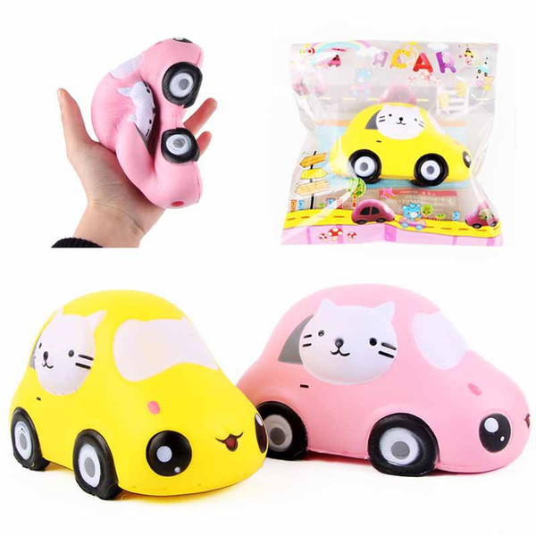 Squishy new sedan car 15cm*7.5cm Slow Rising Soft Squeeze Cute Cell Phone Strap gift Stress kids toys Decompression Toy