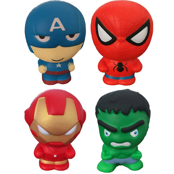 Squishy toys Slow Rising The Avengers Iron Man Captain America Spiderman Hulk Squeeze Toy Squishies Stress Relief Toys For Kids toys