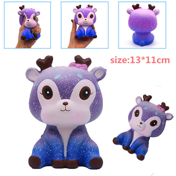 Squishy toys Kawaii Cartooon Deer Cream slow rising jumbo Star Fawn Squishy Decompression Squeeze kids Toy Best Christmas Birthday Gift