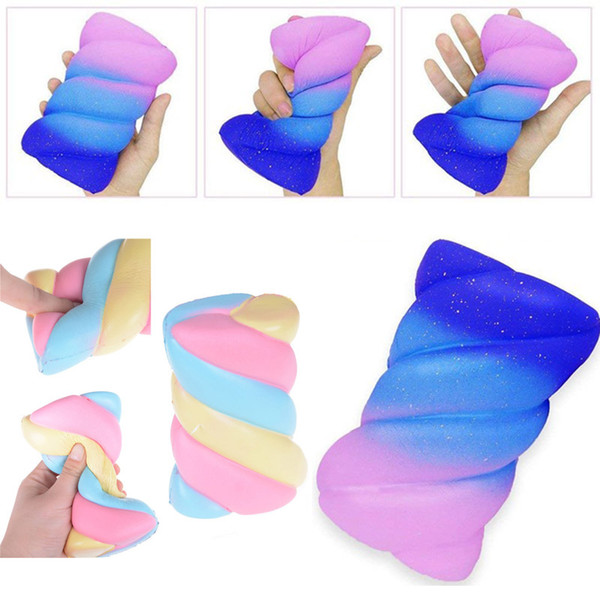 Jumbo Kawaii Squishy Marshmallow 11cm Slow Rising Candy Bread Cake Scented Toys Gift Rainbow Marshmallow Squishies kids toys 