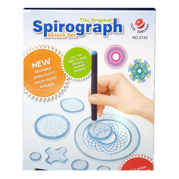 22pcs Spirograph Drawing toys set Interlocking Gears & Wheels Drawing Accessories Creative Educational Novelty Toy For kids toys