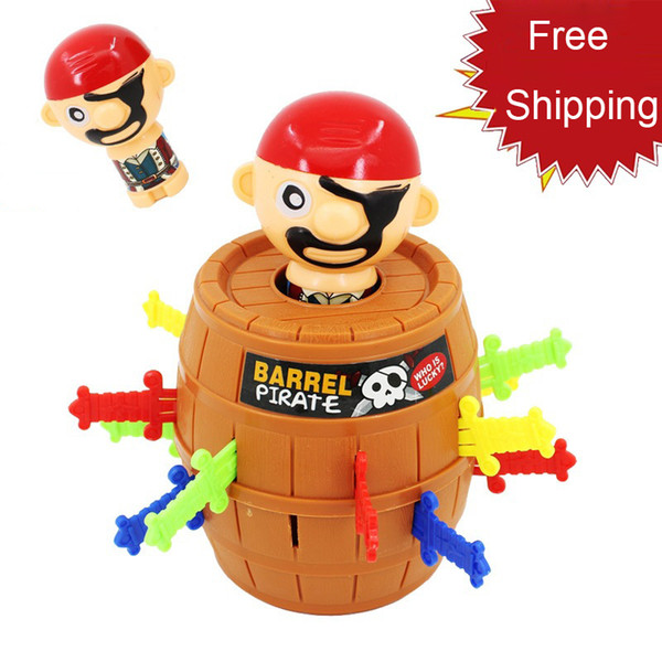 Hot Selling The pirates barrels strange whimsy pirates barrels Uncle Family Wacky and Novel Toys Bingo kids toys Free Shipping