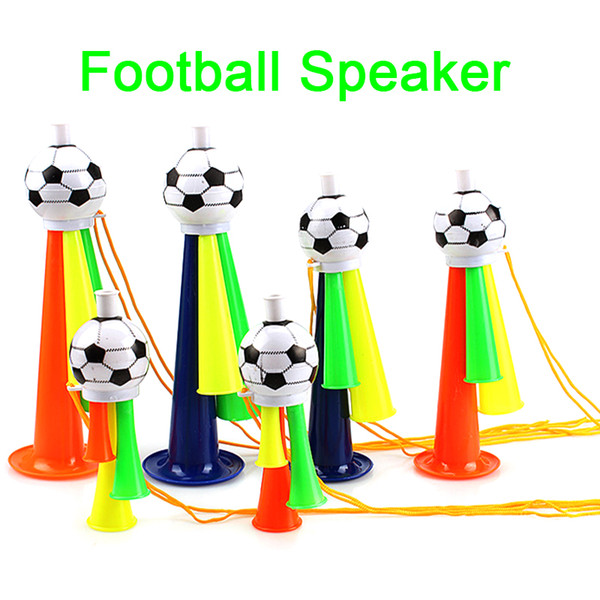 Football Speaker horn Trumpet Vocal Concert Cheer fans Horn Kids Toys Game Multicolor Portable Bugle Eco Friendly