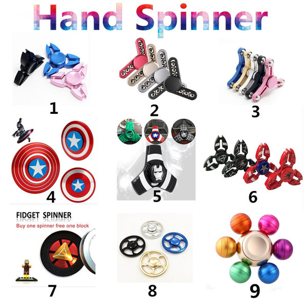 Tri Fidget Spinner Hand Spinner Finger EDC Toy For Decompression Anxiety Stainless Steel Metal Aluminium Alloy Triangle Toys