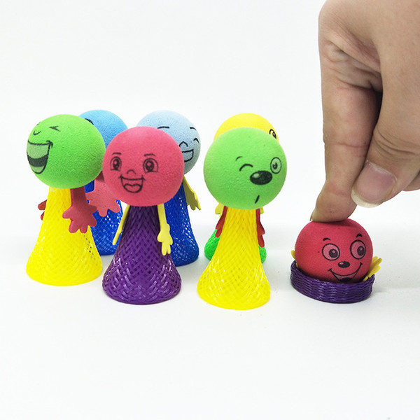 6.5CM Funny Mega Fly Jump Children Prank Strange New Bounce Elf Children's Educational Toys