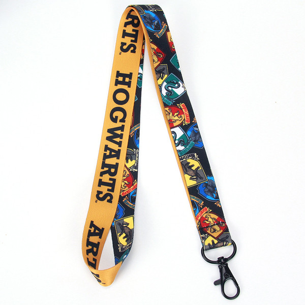 Fashion Harry Potter Key Lanyard Hogwarts School Phone Rope Chain Strap Lanyard Keychain Keyring Lanyard ID badge Strap