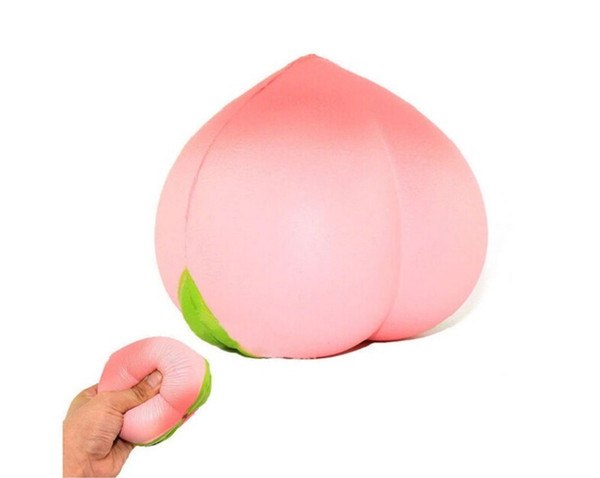 10CM New Jumbo Squishy Peach Cream Scented Slow Rising Kids Soft Toy Phone Strap Squeeze Toy