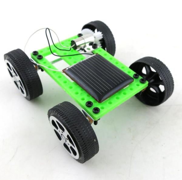 Mini Solar Energy Toys Car Model Accessories Diy Car Educational Toys science Technology Mini Solar Powered Toy DIY Car LJJK1673