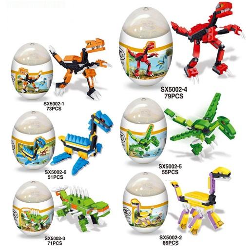 Dinosaur Building Blocks cartoon Bricks Dinosaur eggs Mini Figures Kids toys