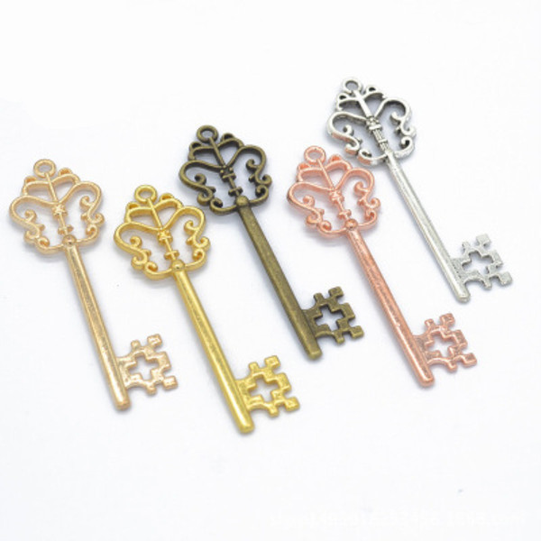 Metal 8cm Gringotts Bank Key Wizarding World Cosplay Harry Potter Keys Fans Alloy Pendant Retro Alloy Small Pendant