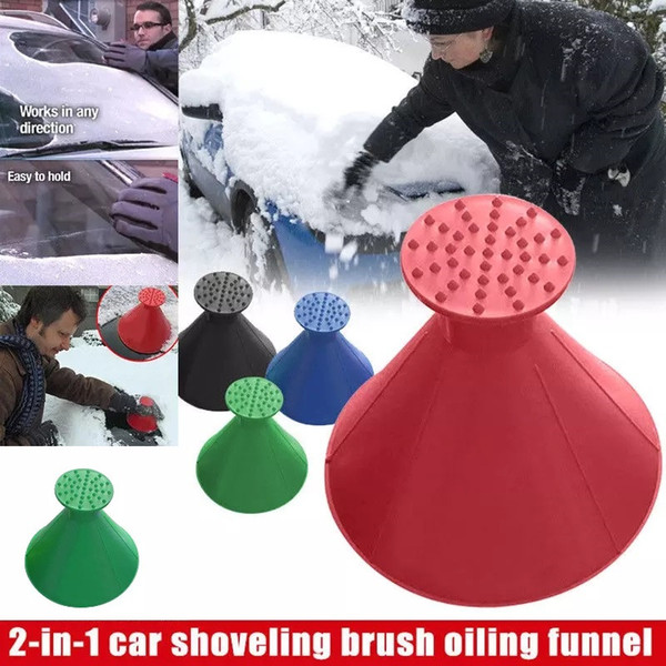 Miracle Scrape A Round Ice Scraper Car Windshield Snow Scraper Cone Shaped Ice Scrapers Simple And Easy To Get Snow Off Your Car toys mk901