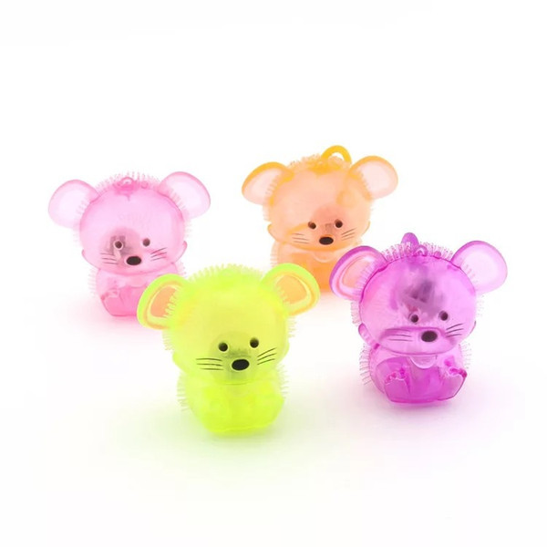 The stall selling toys cartoon called ball Maomao novelty children LED flash Elastic Animal