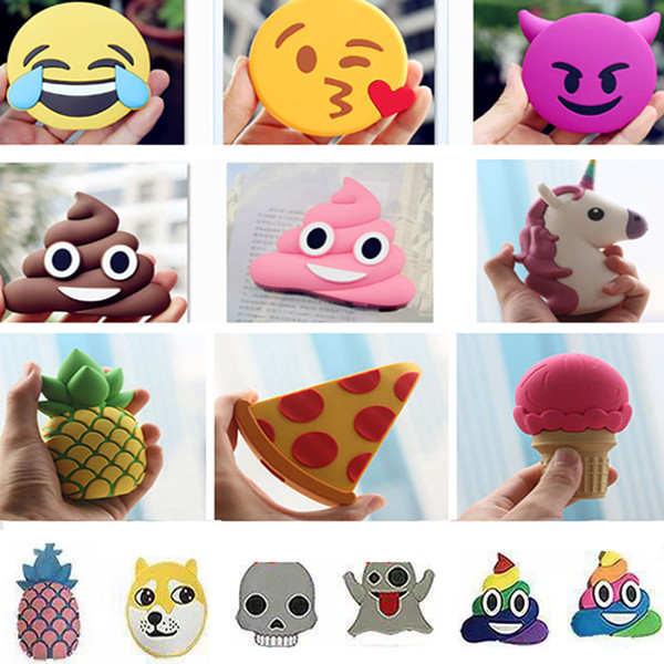 Emoji Toys QQ Expression Power Mobile Cell Phone Power Banks 2200mah Funny Cute Cartoon Power Bank For Mobile Phone HH-P16