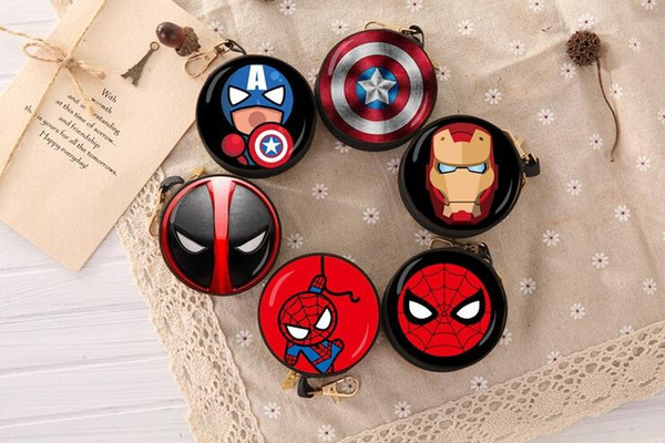 Marvel's The Avengers movie perimeter Captain America Iron Man Spider-Man Marvel Children Superhero cartoon small wallet children's toys