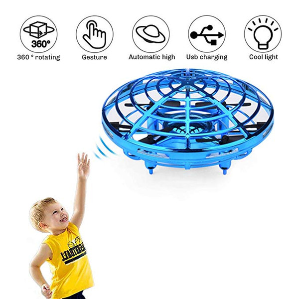 UFO Flying Ball Toys Gravity Defying Hand-Controlled Suspension Helicopter Toy Infrared Induction Interactive Drone Flyer Toys