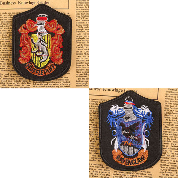 Fashion Euramerican Elegance Style Harry Potter Four College Embroidery Badges Gryffindor Badges Factory Wholesale Badges