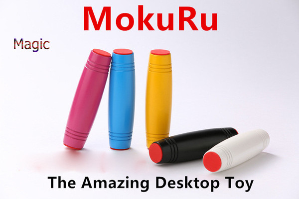 2017 New Mokuru Fidget Rollver fidget toys Mokuru Stress Reliever Desktop Flip Toys Novelty Decompression Wood Beech via DHL