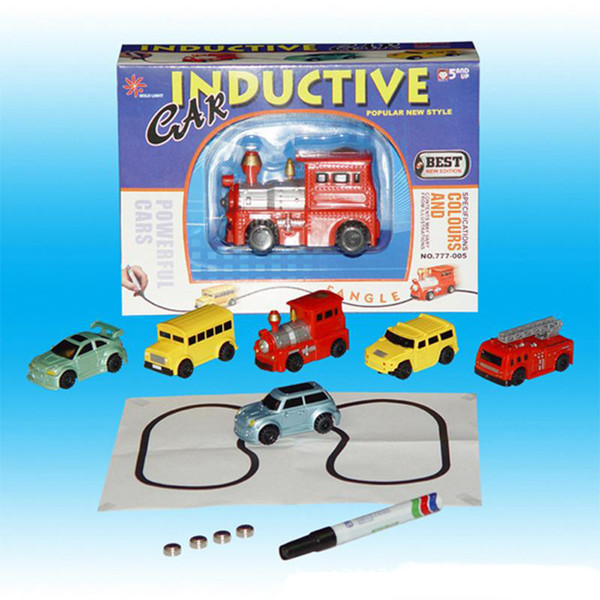 Mini Magic Pen Inductive Fangle Vechicle Toy Children's Car Truck Tank Car Toy Factory Direct OTH067