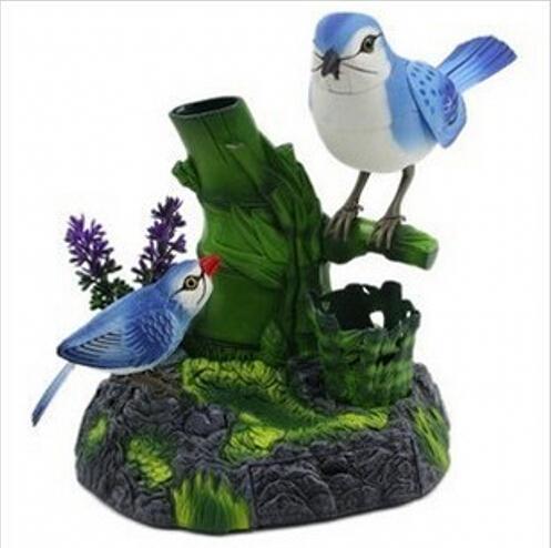 New Creative Electrical Simulation Bird Voice Control Birds For Children's Toys Gift Table Decoration Free Shipping