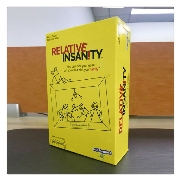 PlayMonster Relative Insanity Cards Party Board Game Crazy Runs in the Family it is a different hilarious game each time you play