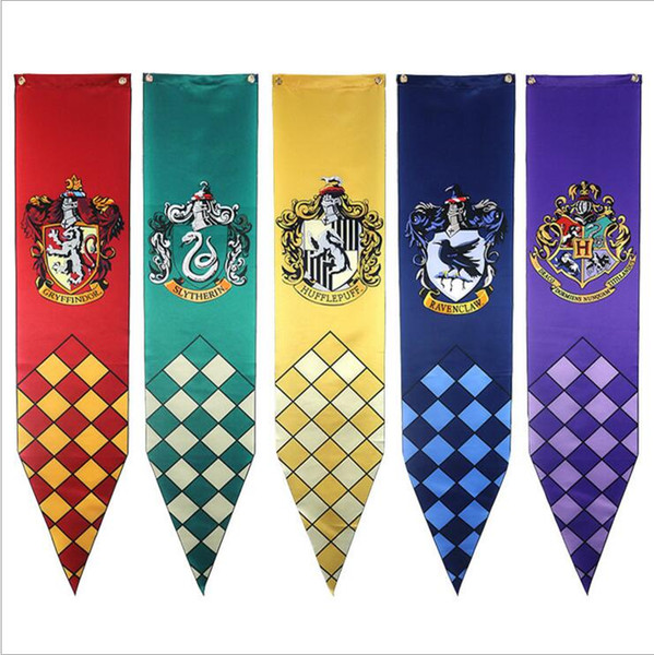 Harry potter Flag Gryffindor Slytherin Banners Hufflerpuff Ravenclaw Flags Badge College Flag Party Supplies Cosplay Toys flag LT30