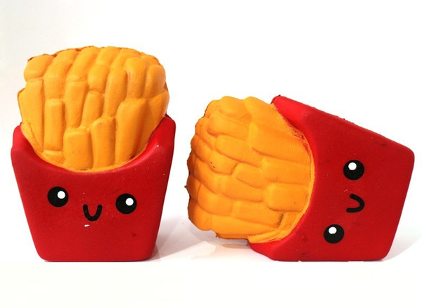 Free DHL New Slow Rising Squishies High Quality Kawaii Cute Jumbo French Fries Soft Scented Bread Cake Squishy Stretch Kid Toy