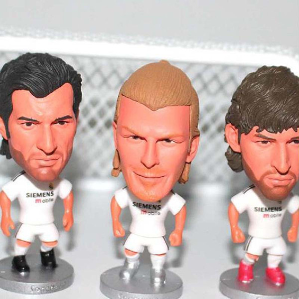 Real Madrid Raul Figo Ronaldo Beckham Beckham Casey Zidane Soccer Dolls Football Star Kids Mini Toy Gifts