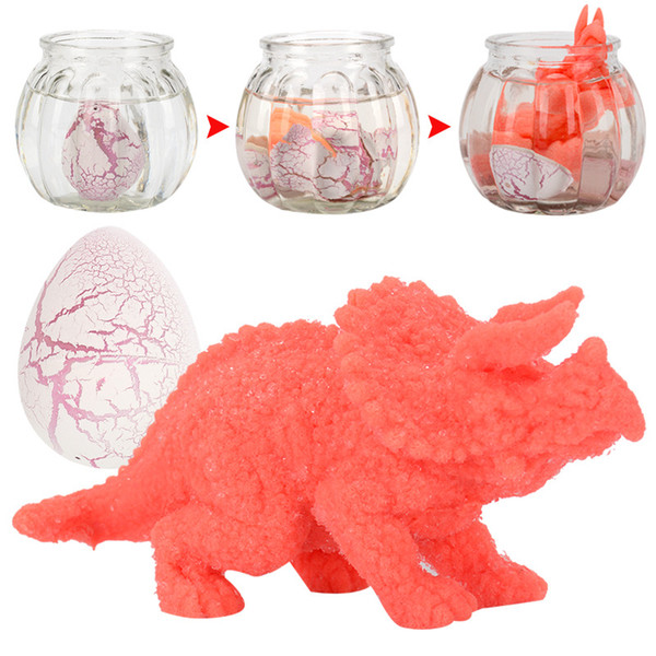 Wholesale Random Color Delivery Soaking Water Hatching Dinosaur Eggs Crack Swell Funny Toys for Children 2 Sizes Available