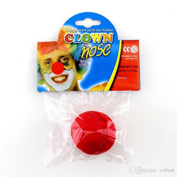 Halloween Props Red Clown Nose Sponge Ball Clown Dress Making Fun Gifts Halloween Novelty Gifts 500pcs DHL 