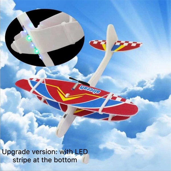 3styles Kids Electric Aircraft Toy Airp
8000
lane Model Hand Throw Plane Foam Launch Flying Glider Plane USB Rechargeable Novelty