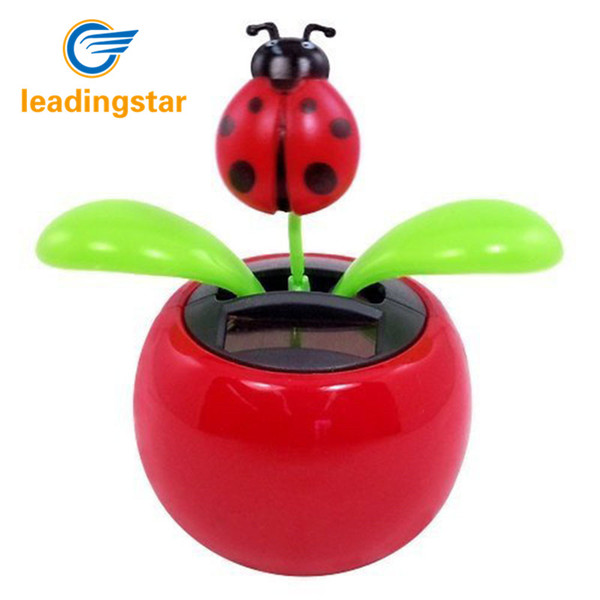 Wholesale- LeadingStar Hot Selling Solar Powered Dancing Lady Bug Flower Great as Gift